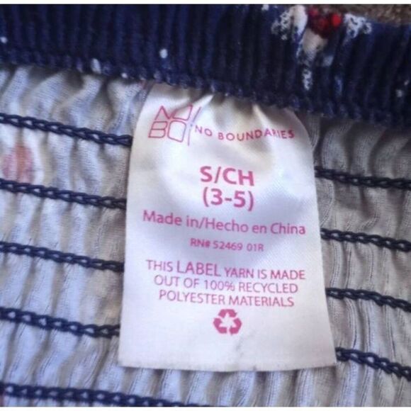 NO BOUNDARIES NAVY FLORAL MINI DRESS SZ.S EUC. - Picture 6 of 6